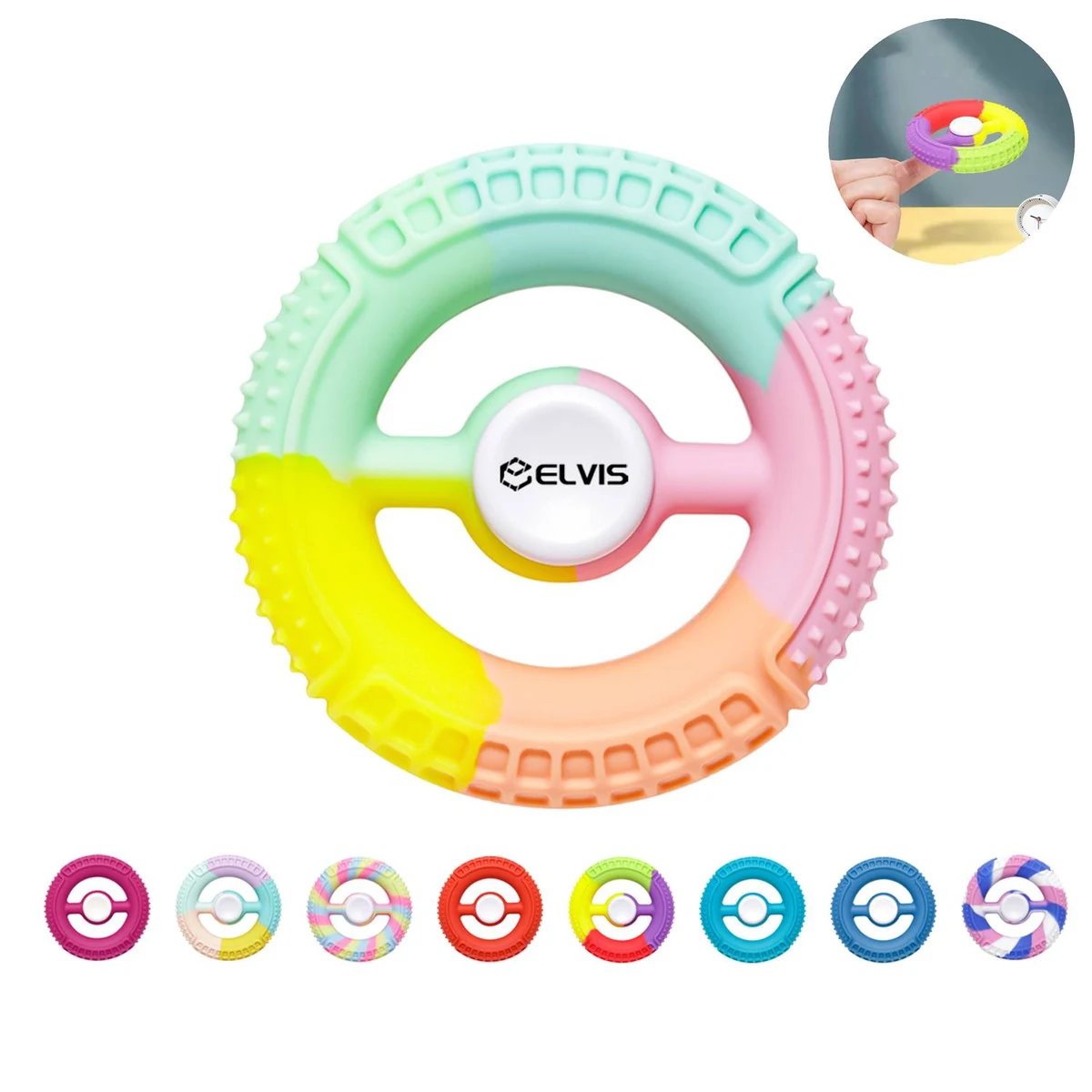 Silicone Round Fidget Spinner 1