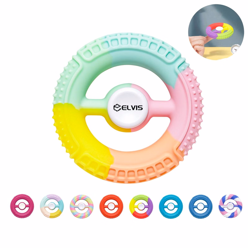 Silicone Round Fidget Spinner