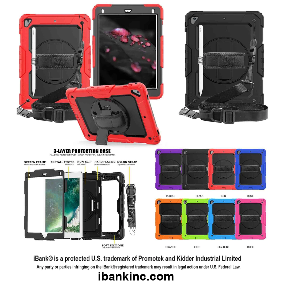 iBank ® Shockproof Case for iPad Air 13 Inch M3 2025 & M2 2024 1