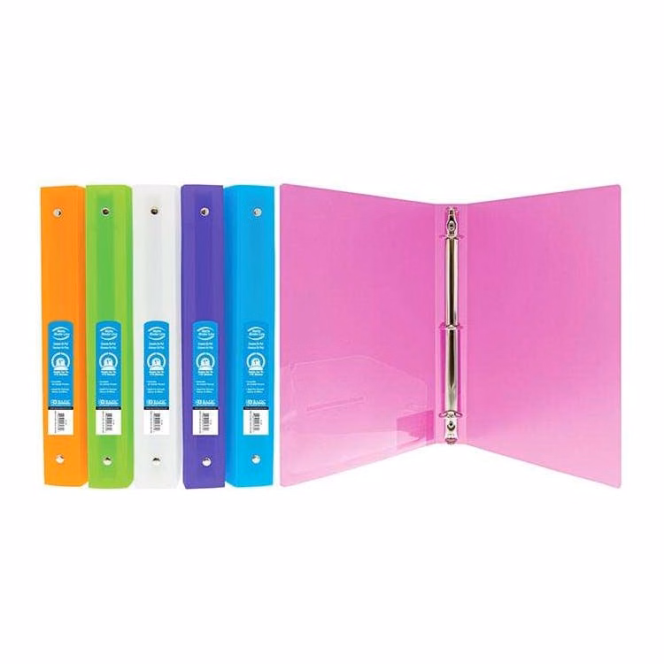 1" 3-Ring Flexible Binder - Assorted Matte Colors 1 Pocket