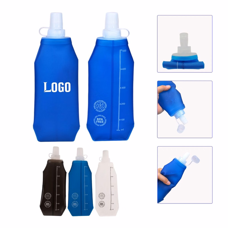 16oz Durable Collapsible TPU Sports Water Bag