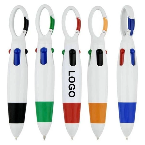 4 Neon Color in One Ballpoint Pen with Buckle 1