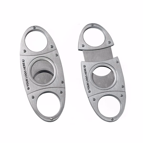 Custom Stainless Steel Guillotine Cigar Cutter — Premium Tobacco Accessory