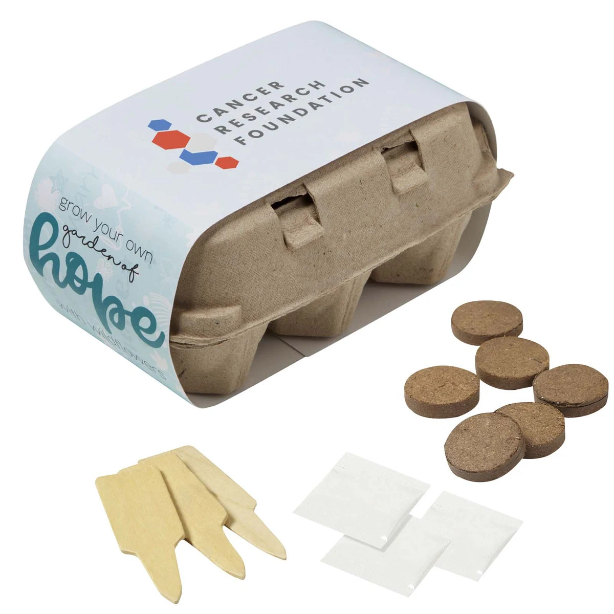 Teal Grow Your Own Garden of Hope Planter Kit 1