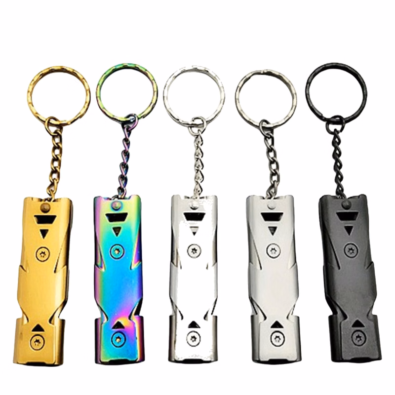 Safety Survival Whistle with Lanyard Keychain