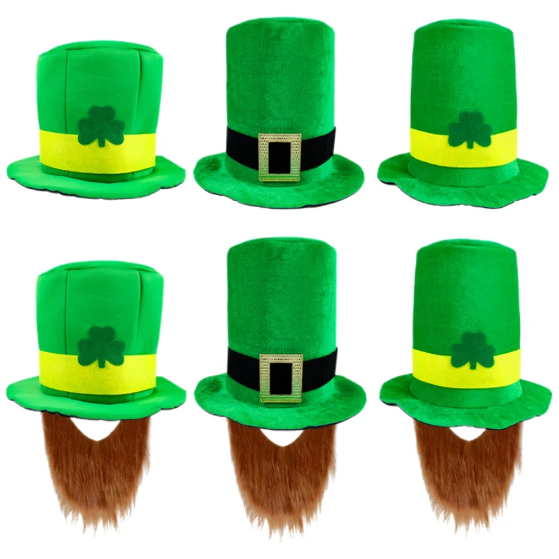 St. Patrick's Day Clover Design Hat - Festival Party Accessory 1