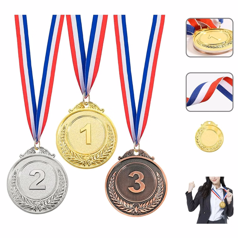 Gold Silver Bronze Award Medals