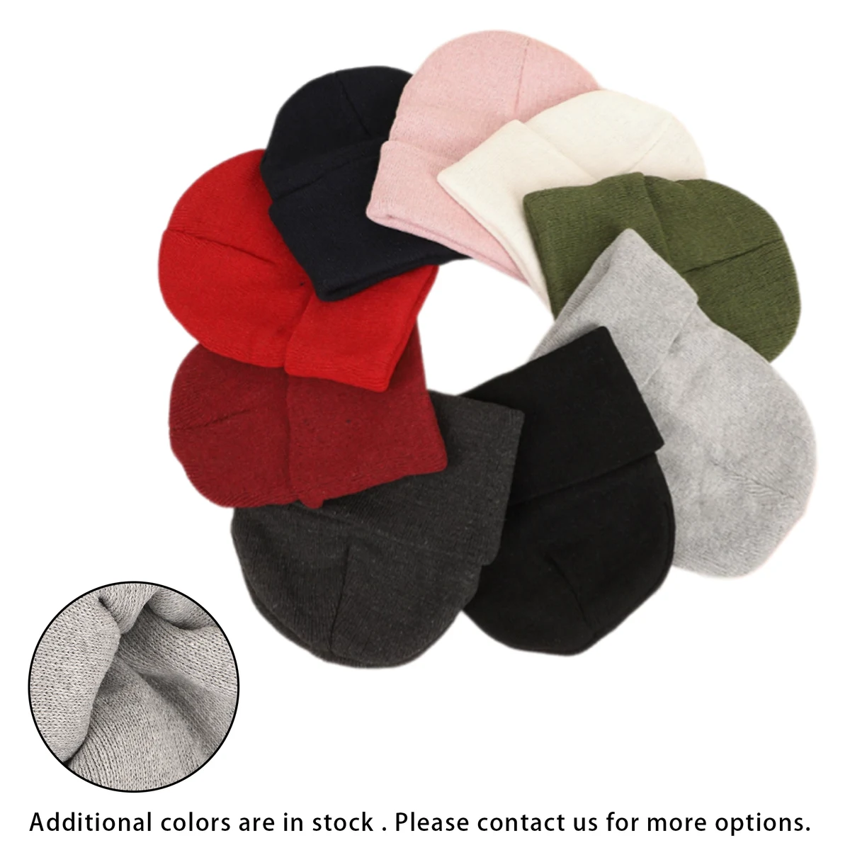 Ribbed Foldover Winter Beanie 1