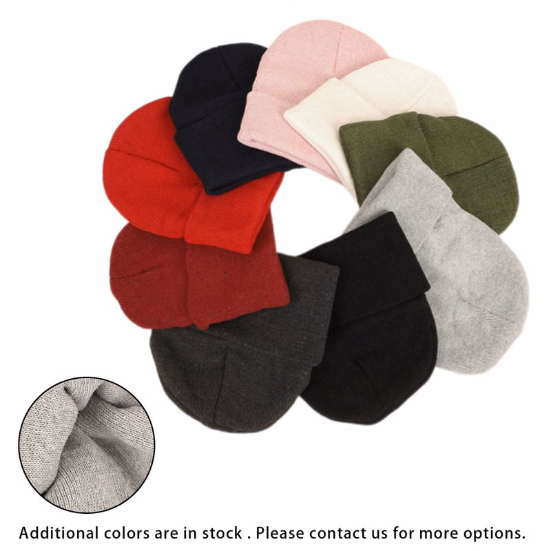Ribbed Foldover Winter Beanie