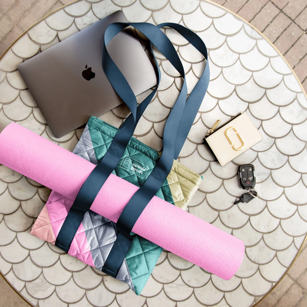 Main Squeeze Yoga Tote - Puff Puff, custom tote bag with logo imprint 1