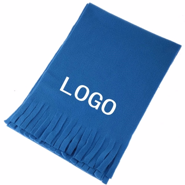 Polar Fleece Tassels Winter Scarf