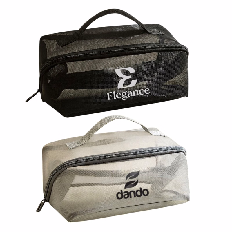Portable Mesh Travel Cosmetic Pouch