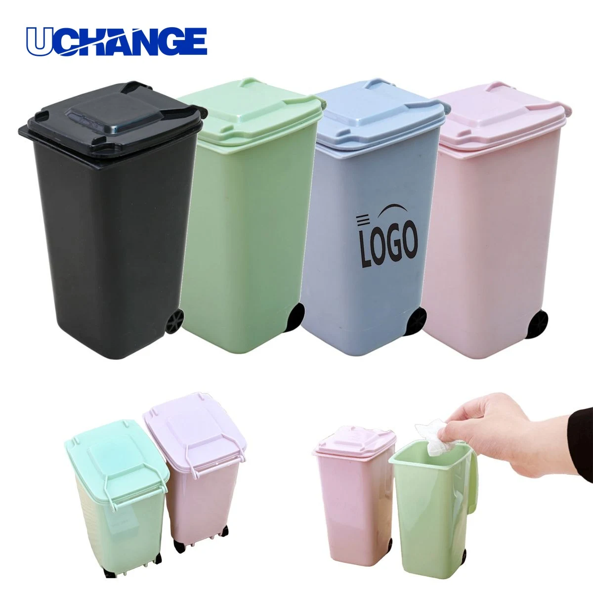 Personalized Desktop Trash Can Pen Holder Cup 1