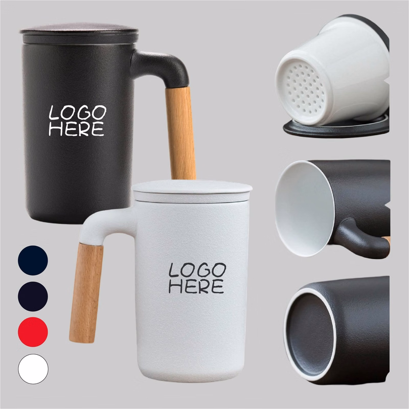 15 Oz Ceramics Mug With Filter