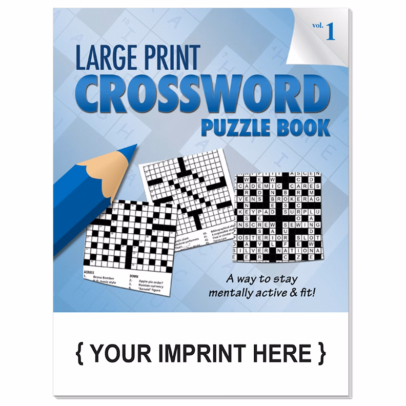 PUZZLE BOOK - LARGE PRINT Crossword Puzzle Book - Volume 1