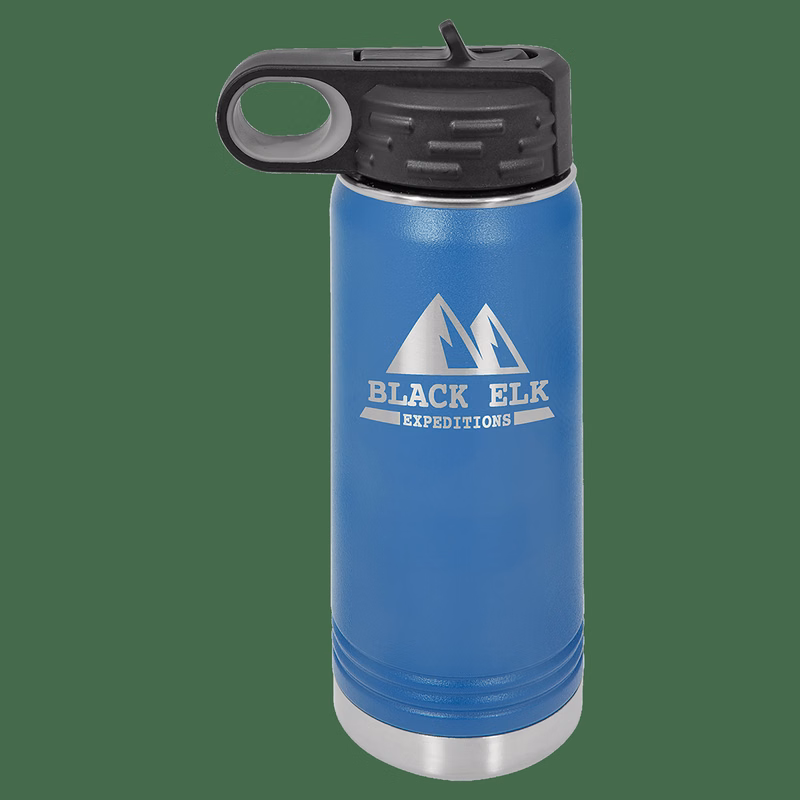20 oz. Royal Blue Laser Engraved Polar Camel Water Bottles