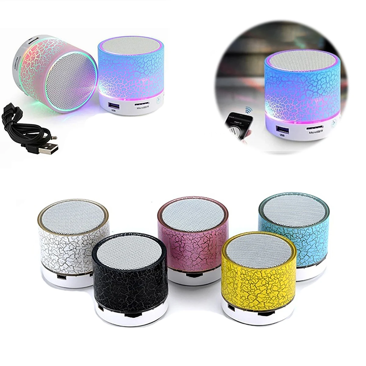 LED Mini Wireless Bluetooth Speaker 1