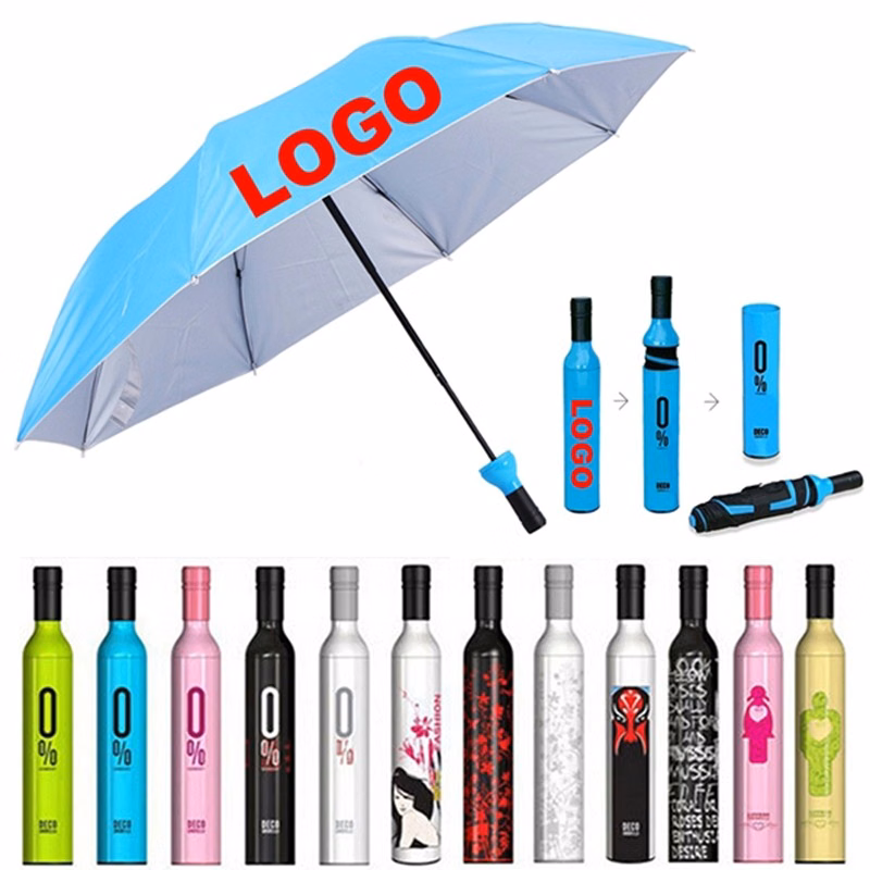 All-Weather Wine Bottle Shaped Umbrella