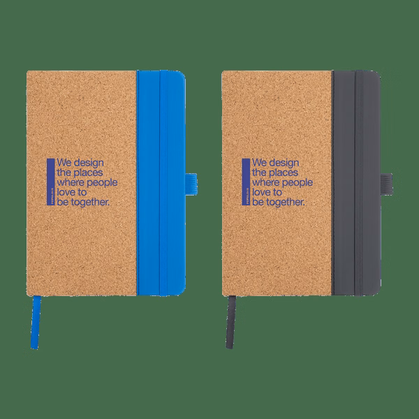 Hickory FSC® Certified Cork & Recycled PU Notebook