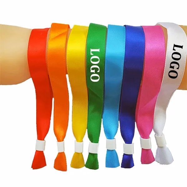 Custom 12.5" Adjustable Woven Polyester Wristband — Event Access & Recognition Badge