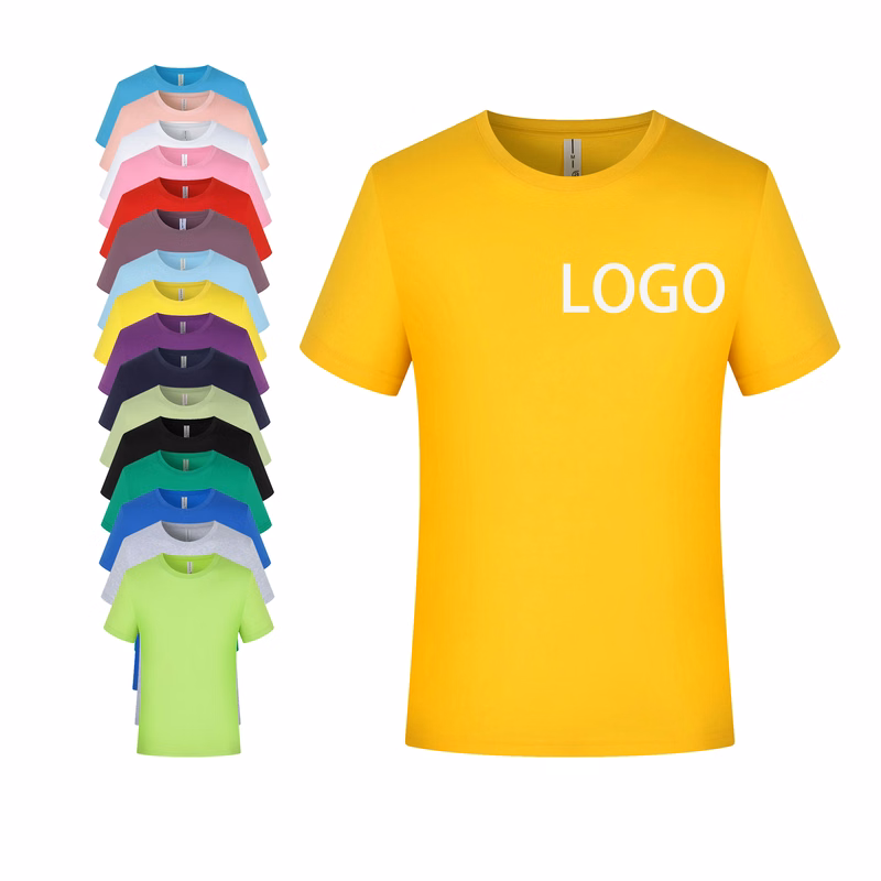 Polyster cotton short sleeve round neck T-Shirt