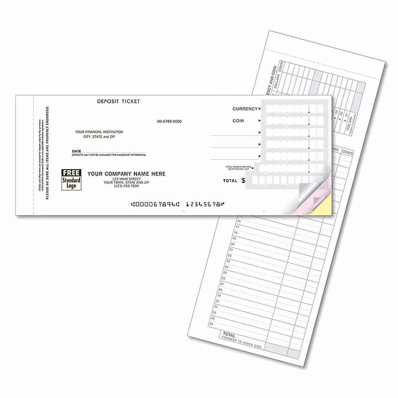 Deposit Tickets Booked - Quick Entry Format