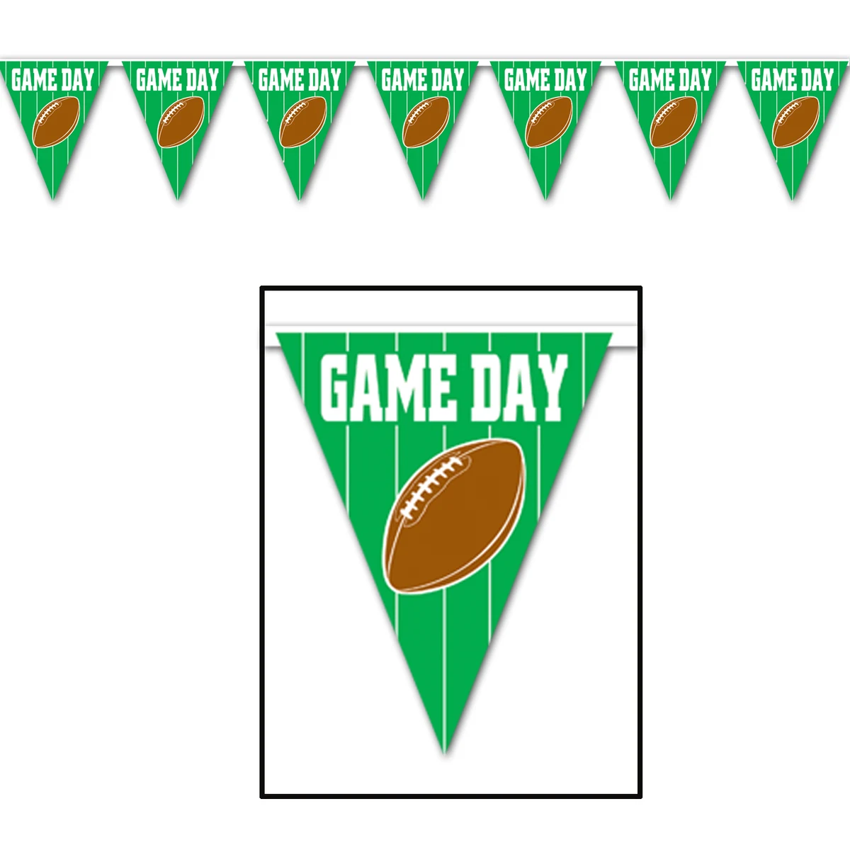 Game Day Football Pennant Banner 1