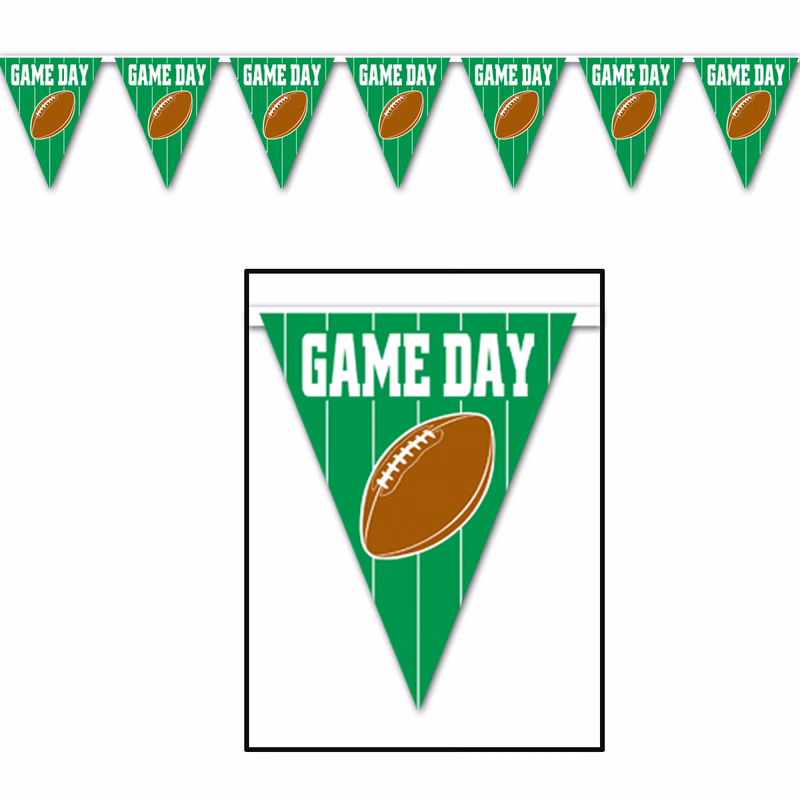 Game Day Football Pennant Banner