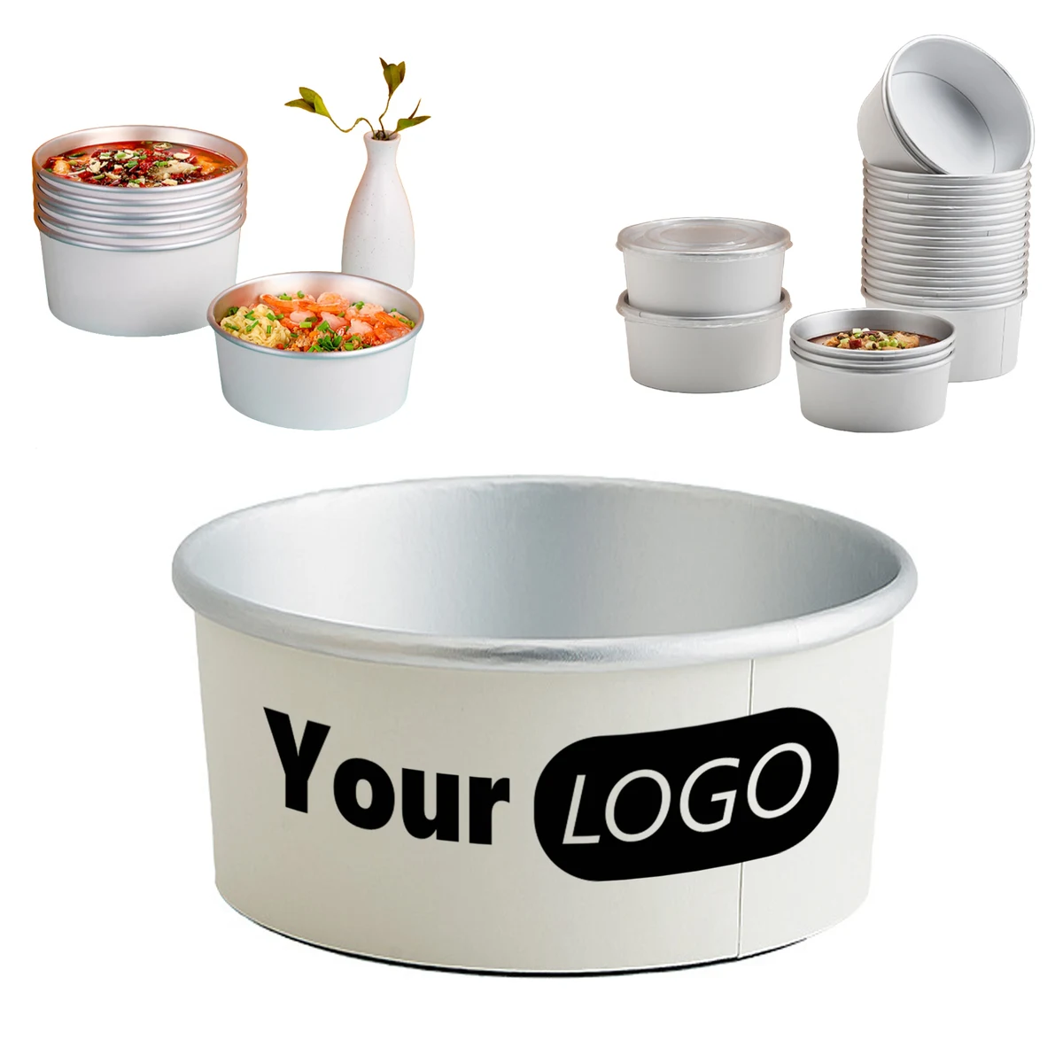 1000 Milliliters Of Food Grade Aluminum Foil Paper Bowls 1