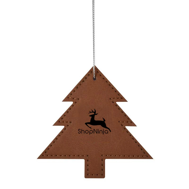 Tree-Shaped Leatherette-Made Ornament 1