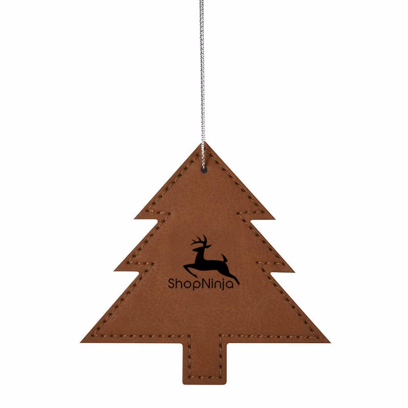 Tree-Shaped Leatherette-Made Ornament