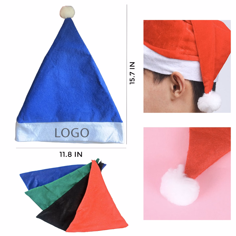 MOQ 1 PCS Festive Christmas Hat