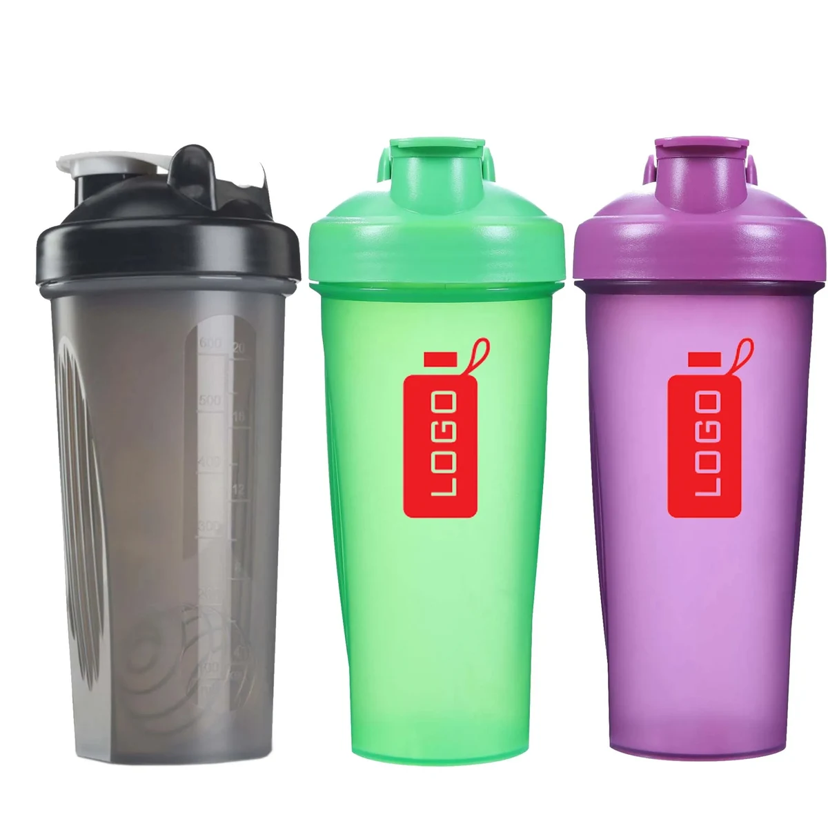 20oz Plastic Shaker Bottle WIth Whisk Ball 1