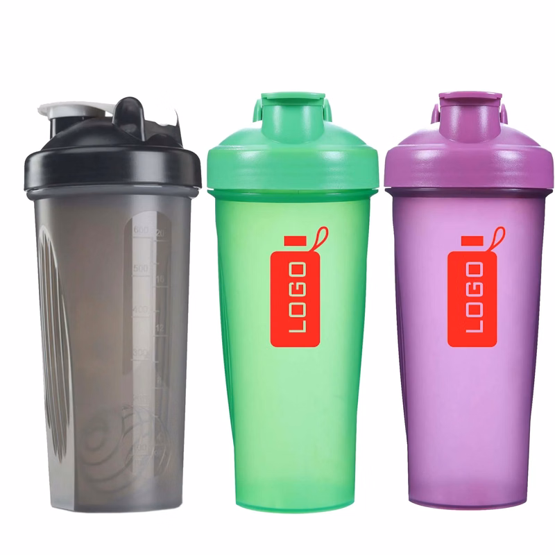 20oz Plastic Shaker Bottle WIth Whisk Ball