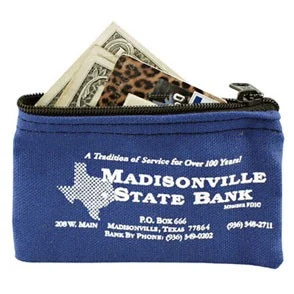 10 Oz. Colored Canvas Standard Coin Bag 1