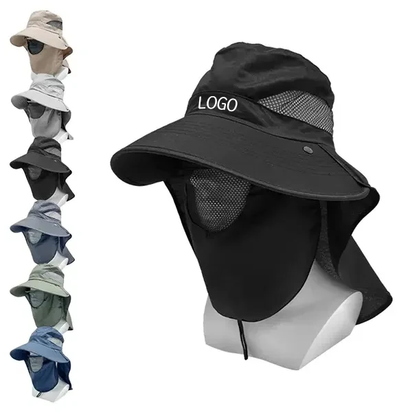 Wide-Brim Sun Hat with Full-Coverage UV Protection 1