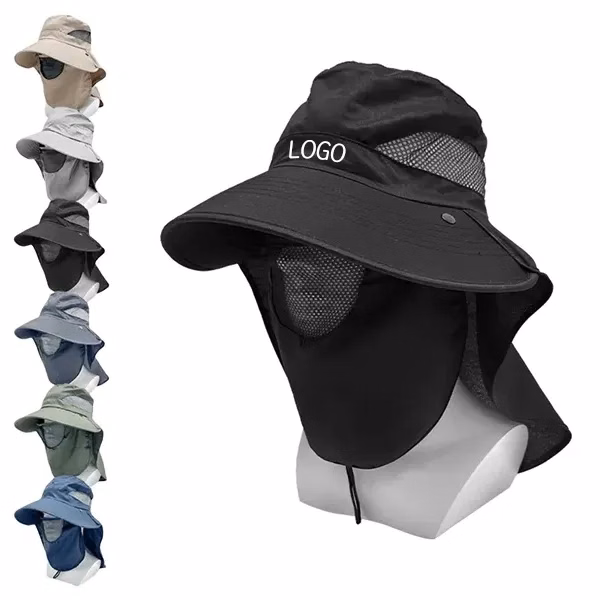 Wide-Brim Sun Hat with Full-Coverage UV Protection