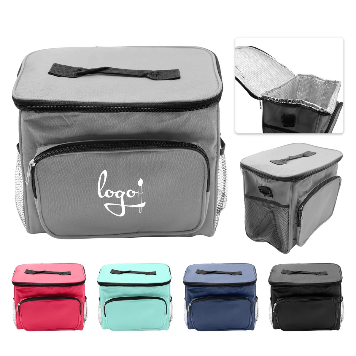 12 Cans Outdoor Portable Insulated Lunch Bag 1
