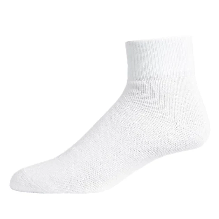 Men's Quarter Sports Socks - White Size 10-13 1