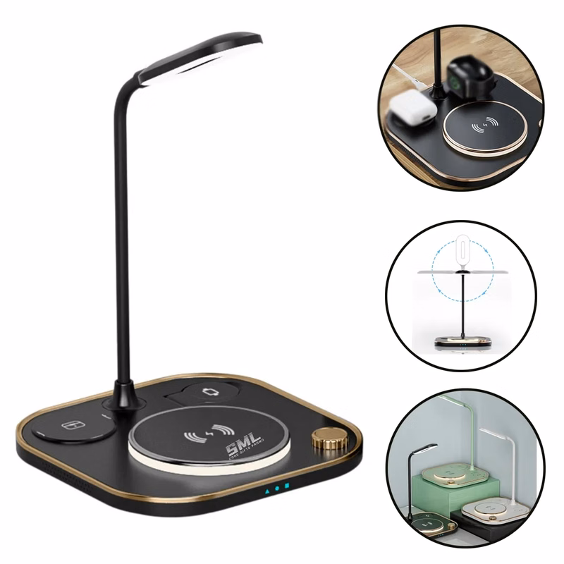 Multi-Functional LED Desk Lamp w/Wireless Charger
