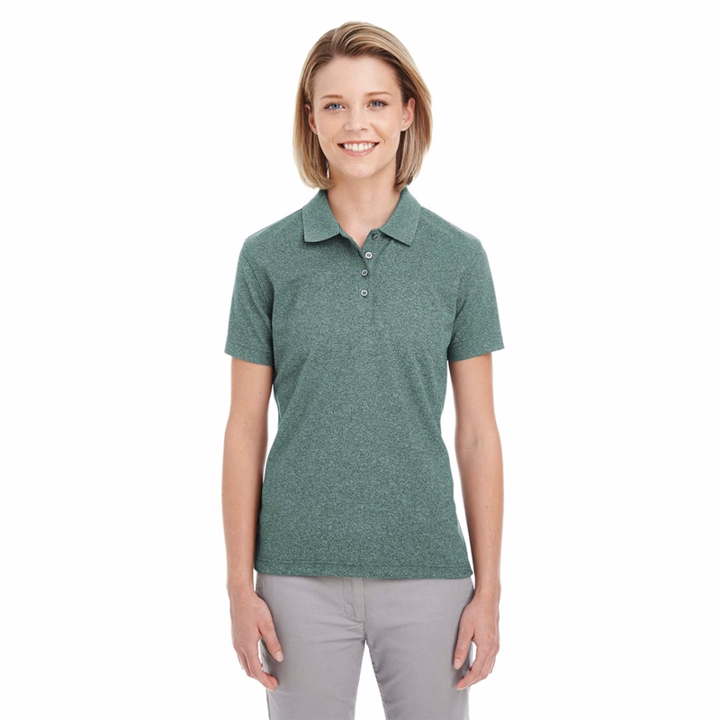 Women's Heathered Pique Polo - UC100W
