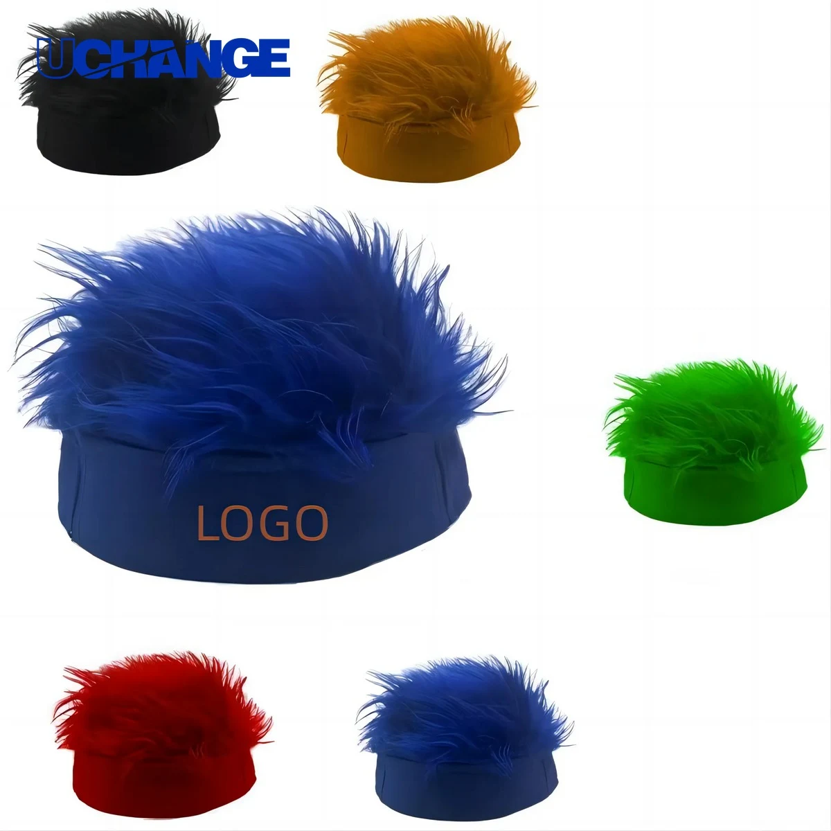 Full Color Sport Fans Wig with Headband 1