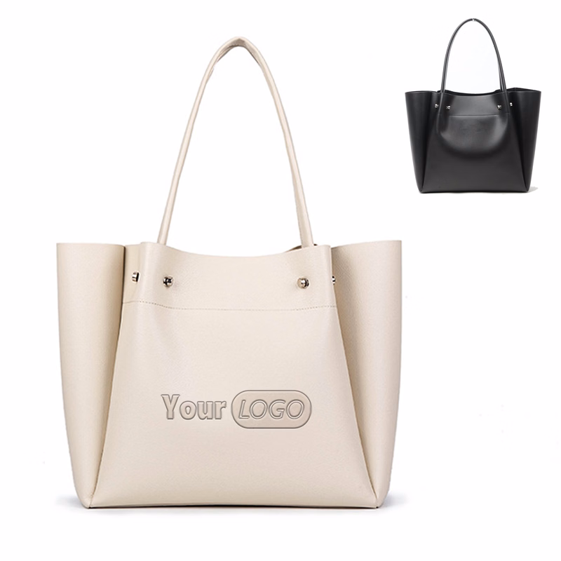 PU Large capacity shopping shoulder tote bag