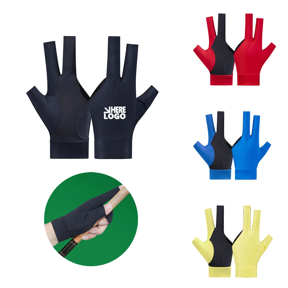 Three-Finger Billiard Gloves 1