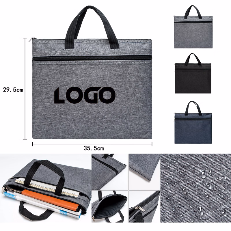 Briefcase Laptop Bag Canvas Document Bag