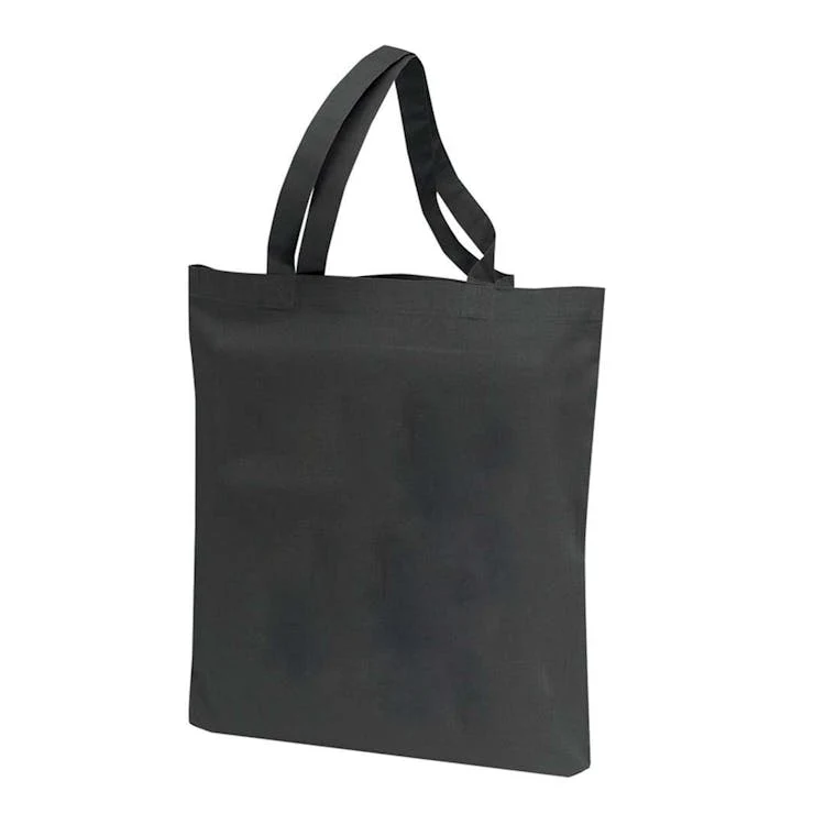 Cotton Tote Bag - 16" Black, custom tote bag with logo imprint 1
