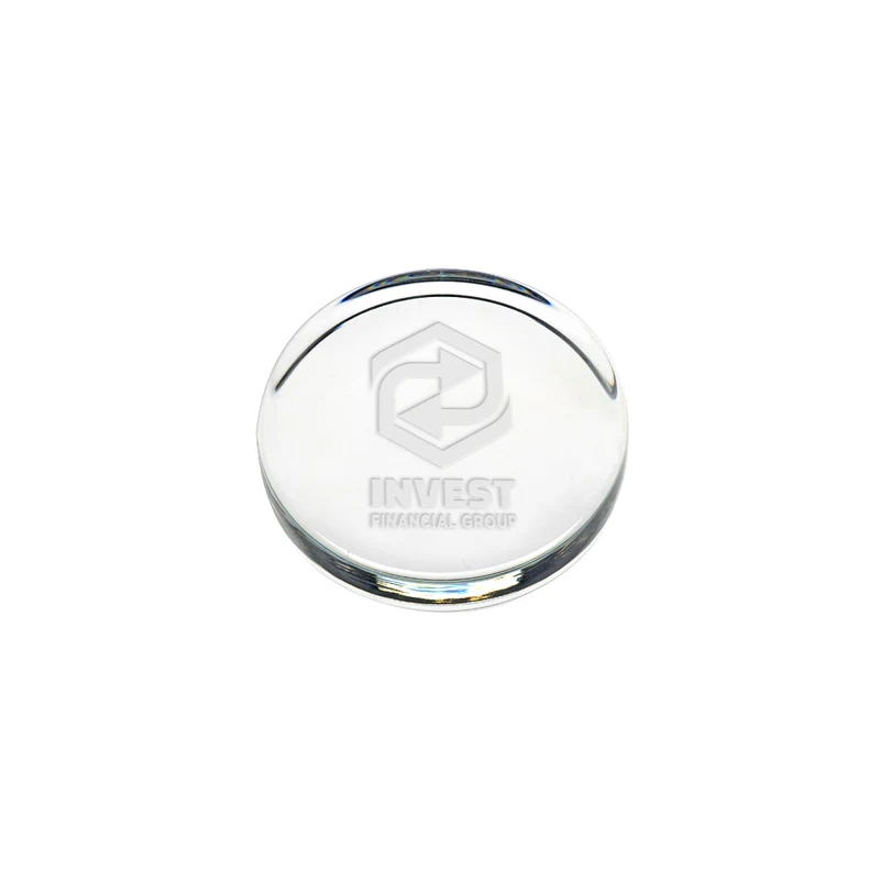 Flat Round Paperweight 1