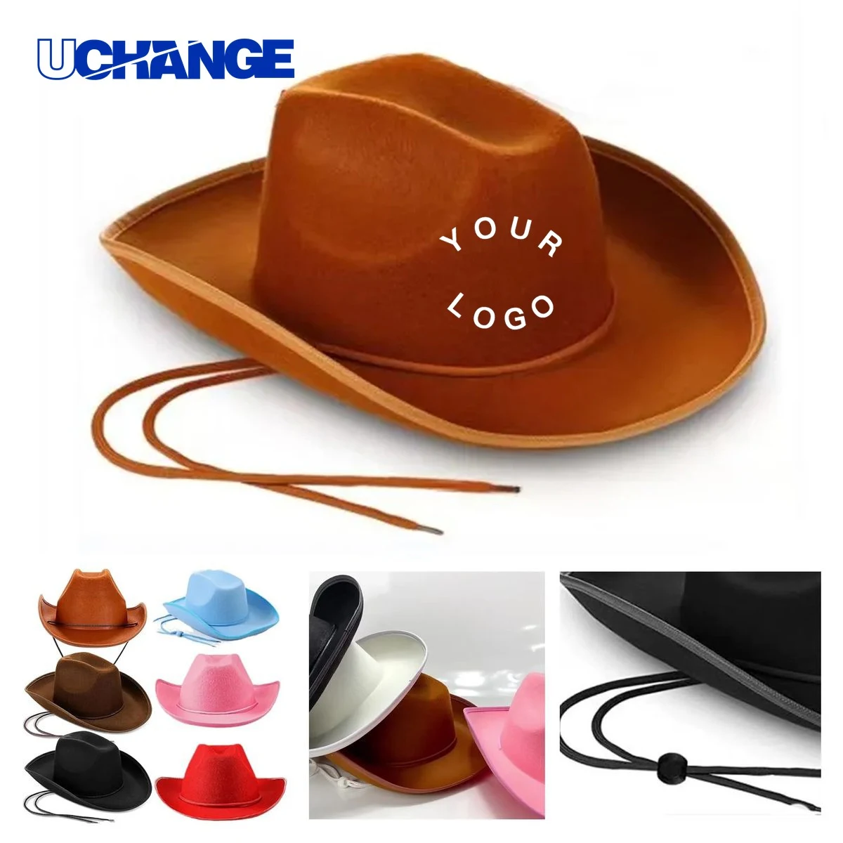 Felt Festival Cowboy Hat Headwear for Events 1