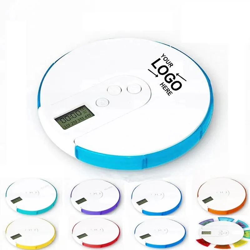 8 Color Smart Pill Organizer With Time Reminder 1
