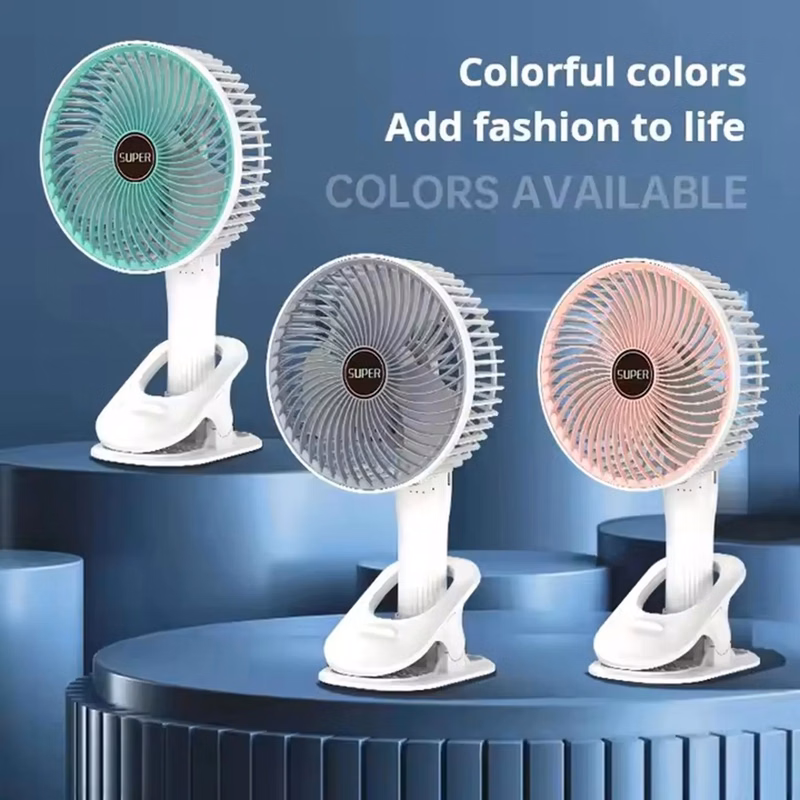 300 mAh Clamp Type Vertical Wall Hanging Handheld Fan
